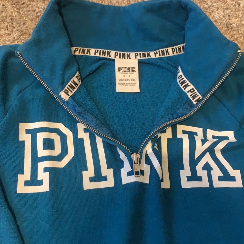 PINK HALF ZIP - Picture 2 of 3